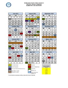 Miami-Dade County Public Schools Calendar Holidays 2022-2023 - School