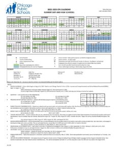 Chicago Public Schools Calendar Holidays 2022-2023 PDF