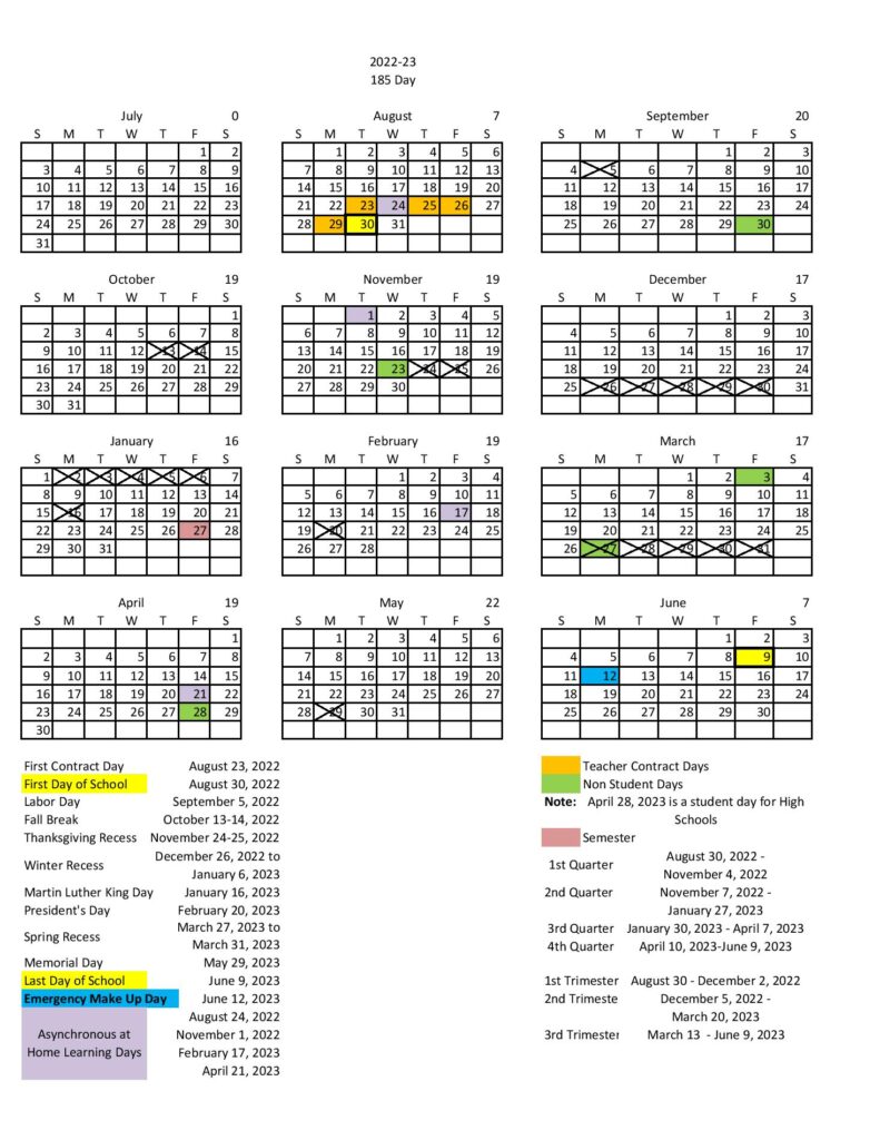 Salt Lake City School District Calendar Holidays 2022-2023