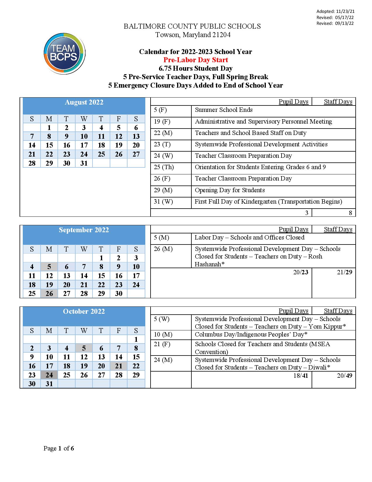 Bcps Calendar 2023 To 2023 – Get Calendar 2023 Update