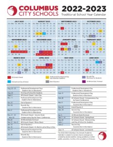 Columbus City Schools Calendar Holidays 2022-2023 PDF
