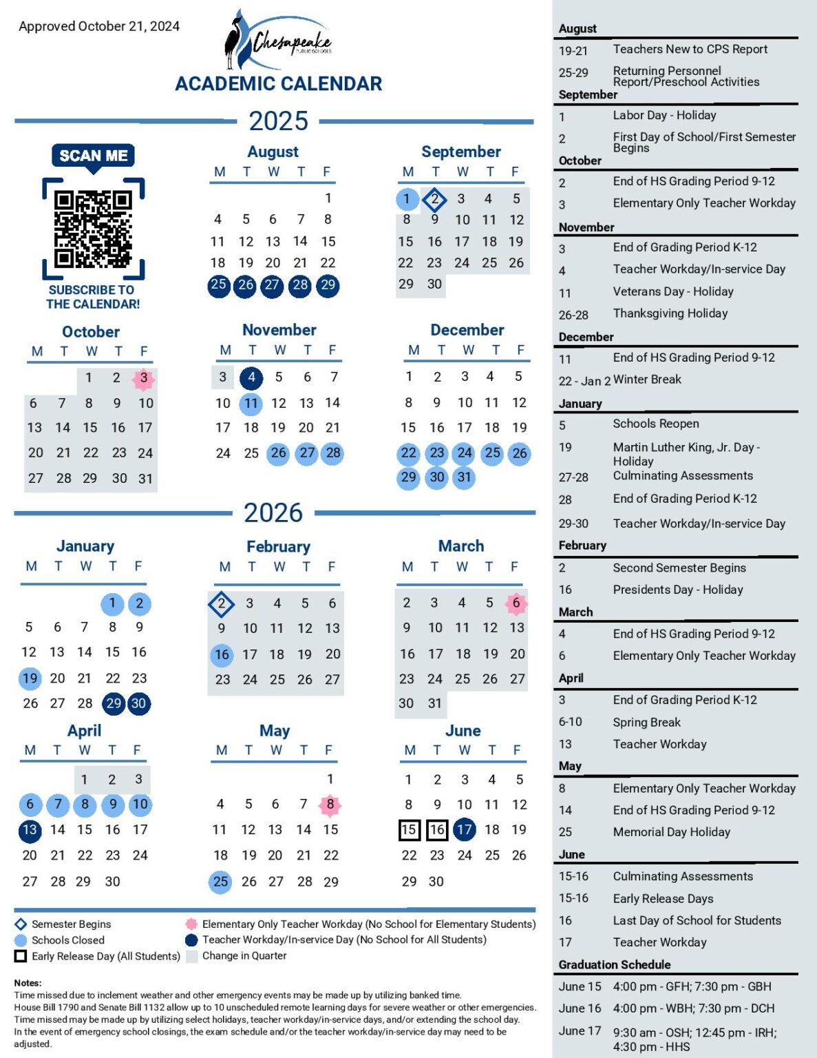 Chesapeake Public Schools Calendar 2025 2026 Chesapeake Public Schools Calendar 2025 2026
