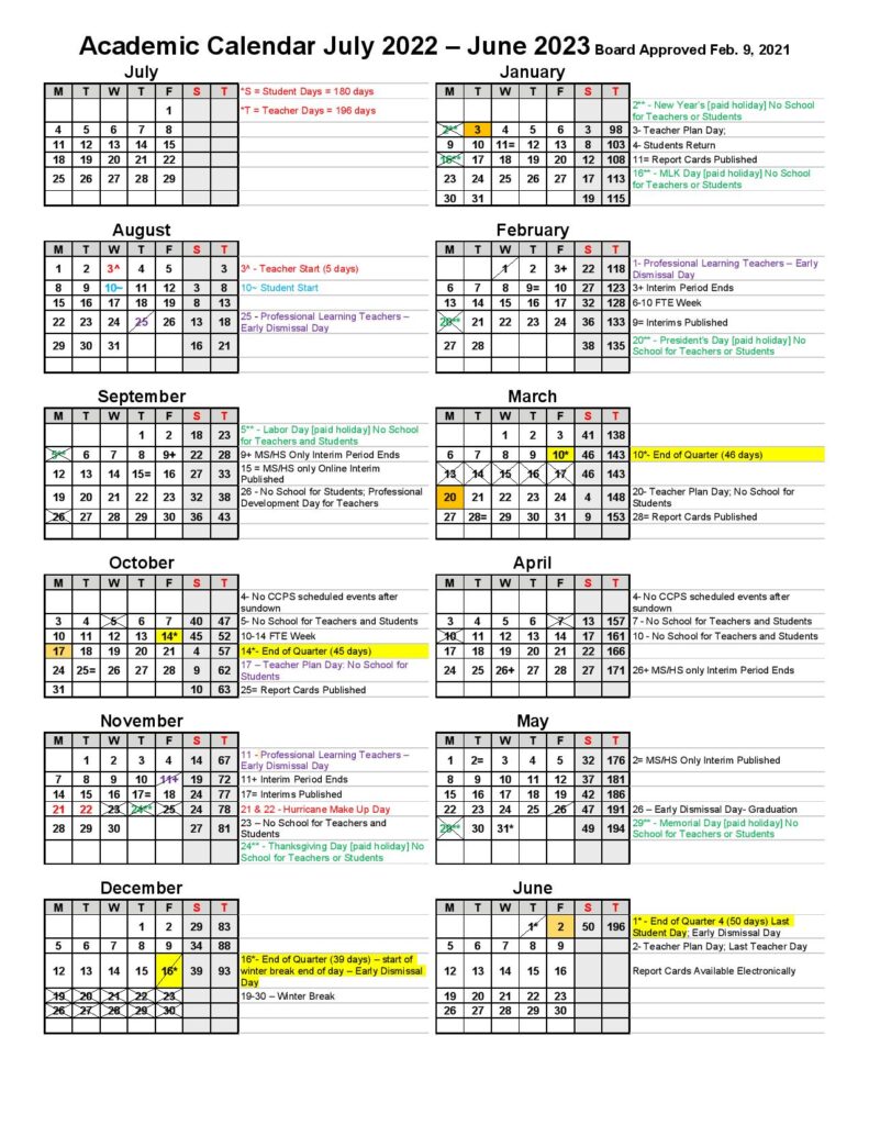 Collier County Public Schools Calendar 2022 2023