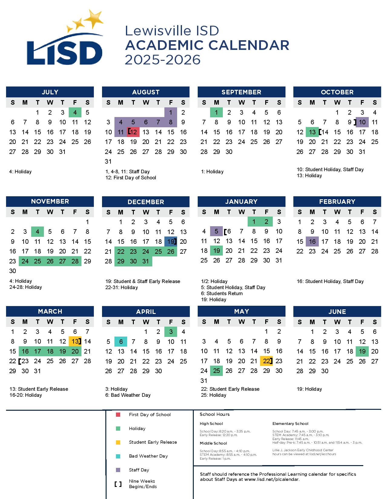 Lewisville Independent School District Calendar 2024 2025 Lewisville Independent School District Calendar 2024 2025