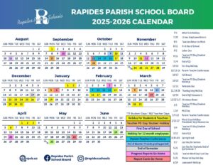 Rapides Parish Schools Calendar 2025 2026 in PDF Rapides Parish Schools Calendar 2025 2026 in PDF