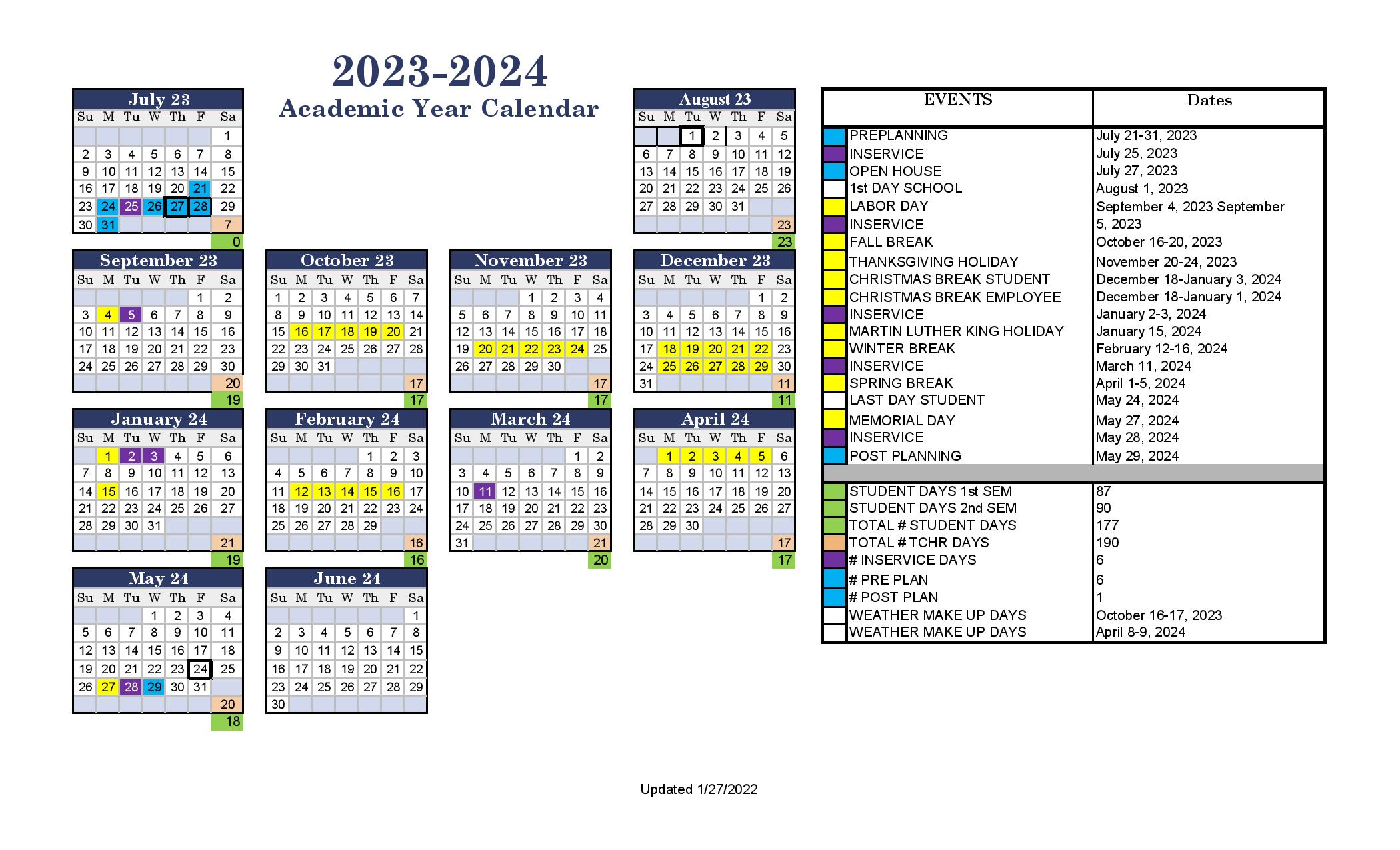 Bulloch County Schools Calendar 2023-2024 with Holidays Bulloch County Schools Calendar 2023-2024 with Holidays