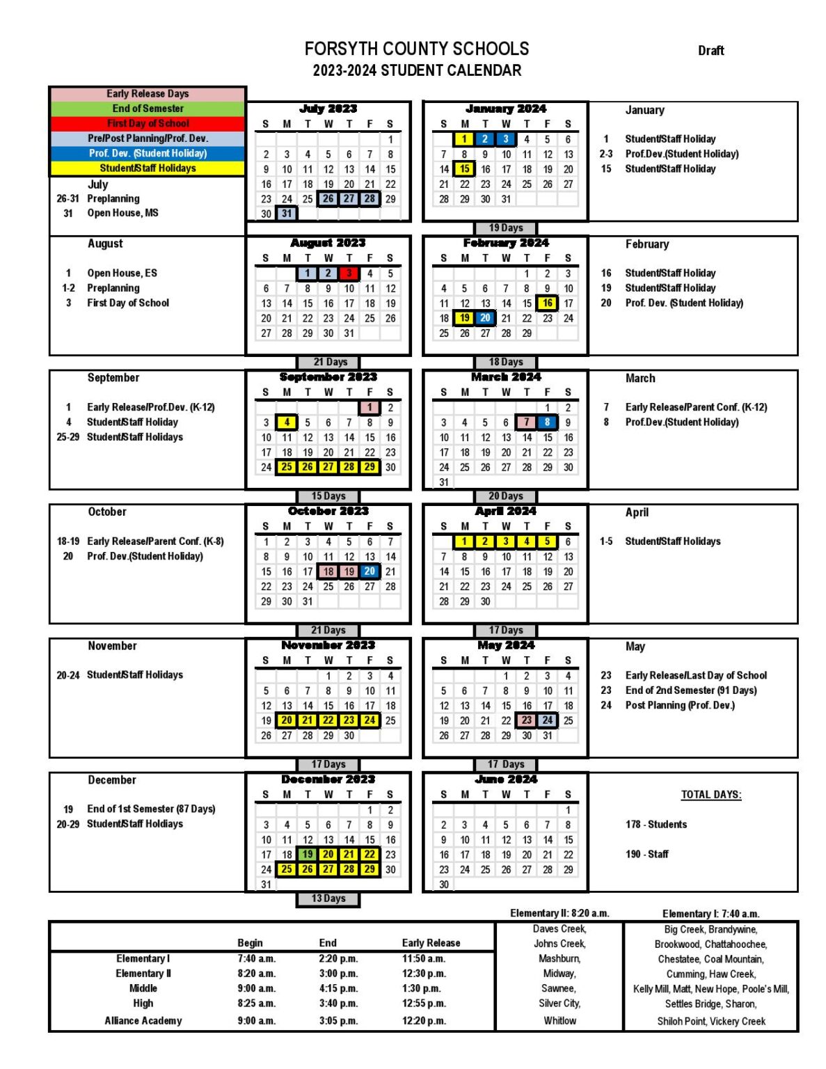 Lindenwold Middle School Calendar 2025-2026