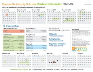 Greenville County Schools District Calendar 2022 2023 Pdf