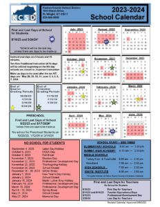 Kenton County Schools Calendar 2024-2025