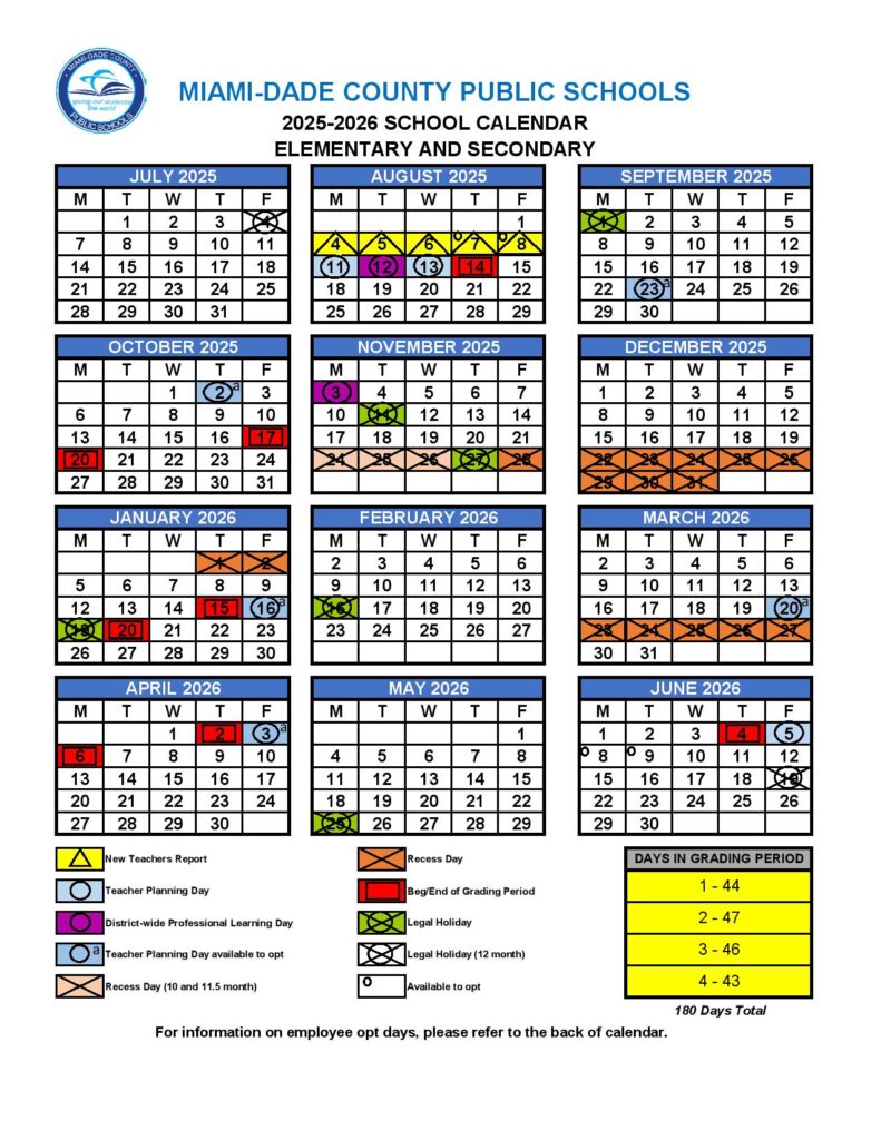 Miami Dade School Calendar 2025