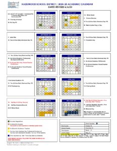Hazelwood School District Calendar 2024 2025 in PDF Hazelwood School District Calendar 2024 2025 in PDF