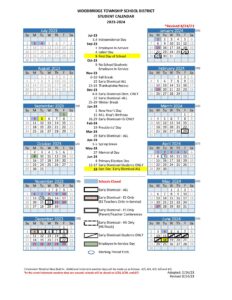 Woodbridge Township School District Calendar 2023 2024 in PDF Woodbridge Township School District Calendar 2023 2024 in PDF