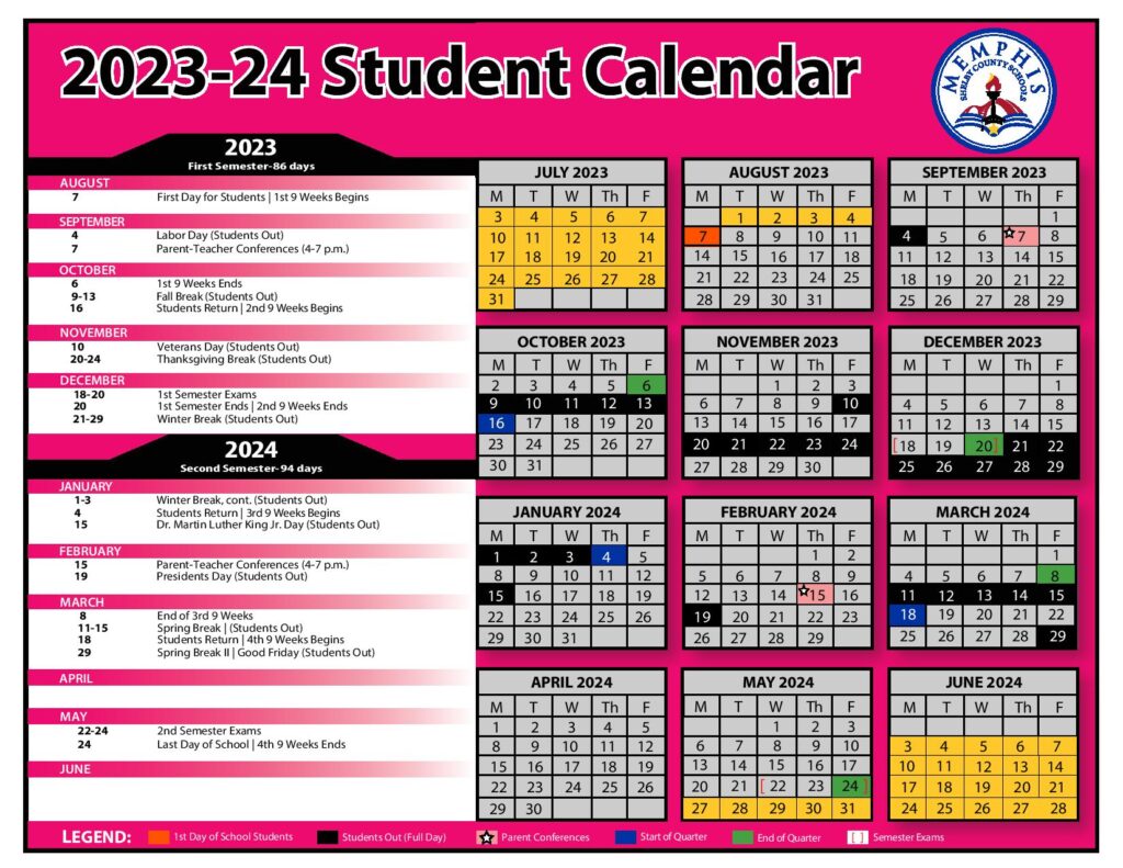 Shelby County Schools Calendar