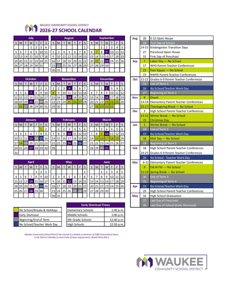 Milwaukee Public Schools Calendar 2026-2027