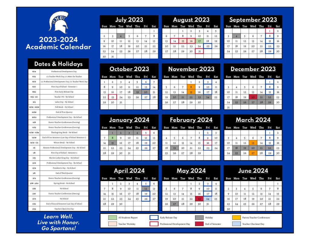Bixby Public Schools Calendar