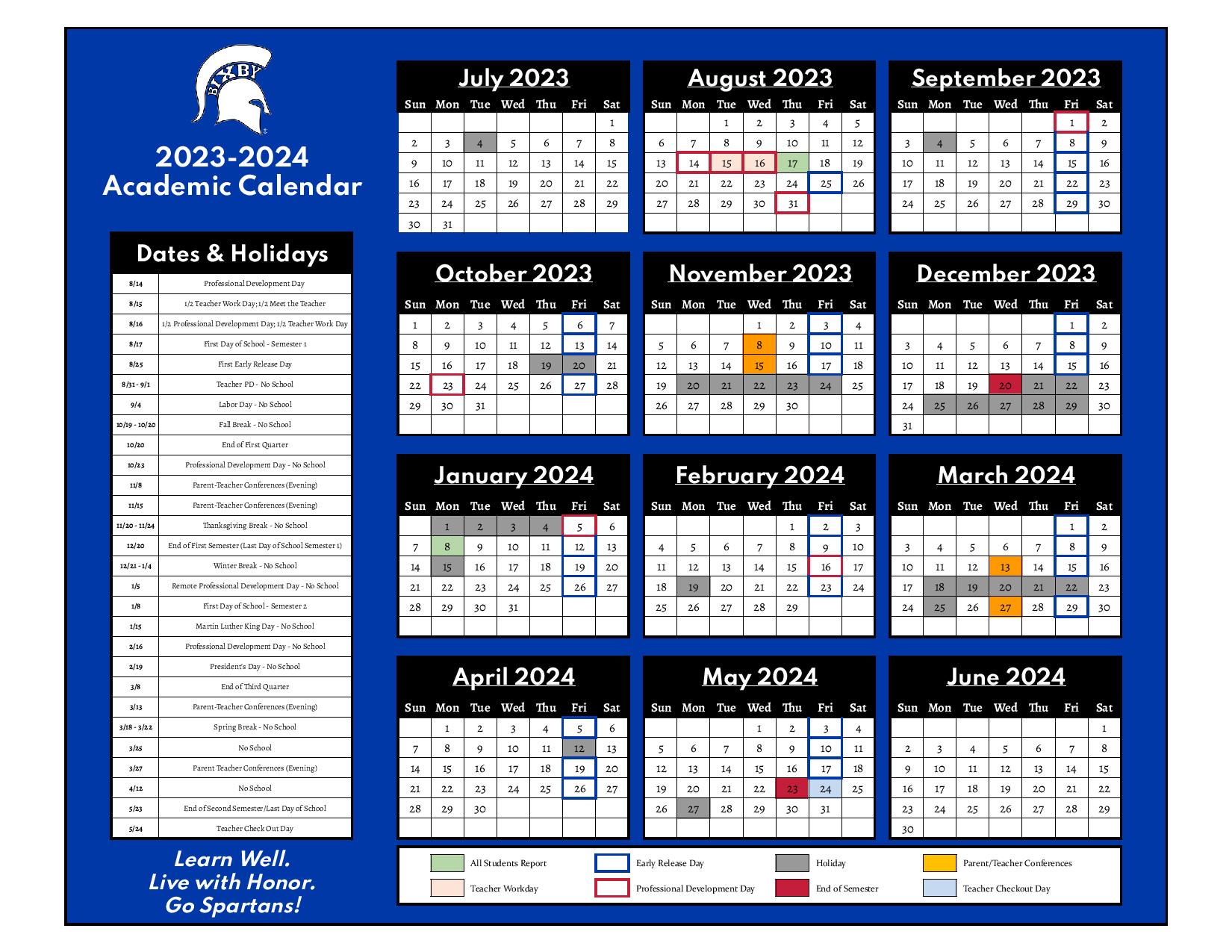 Bixby Public Schools Calendar 2024 2025 Oklahoma 