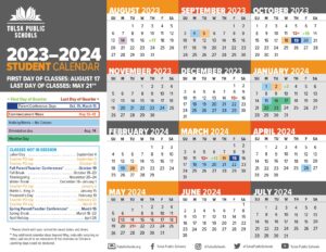Tulsa Public Schools Calendar 2025-2026 with Holidays - School Calendar