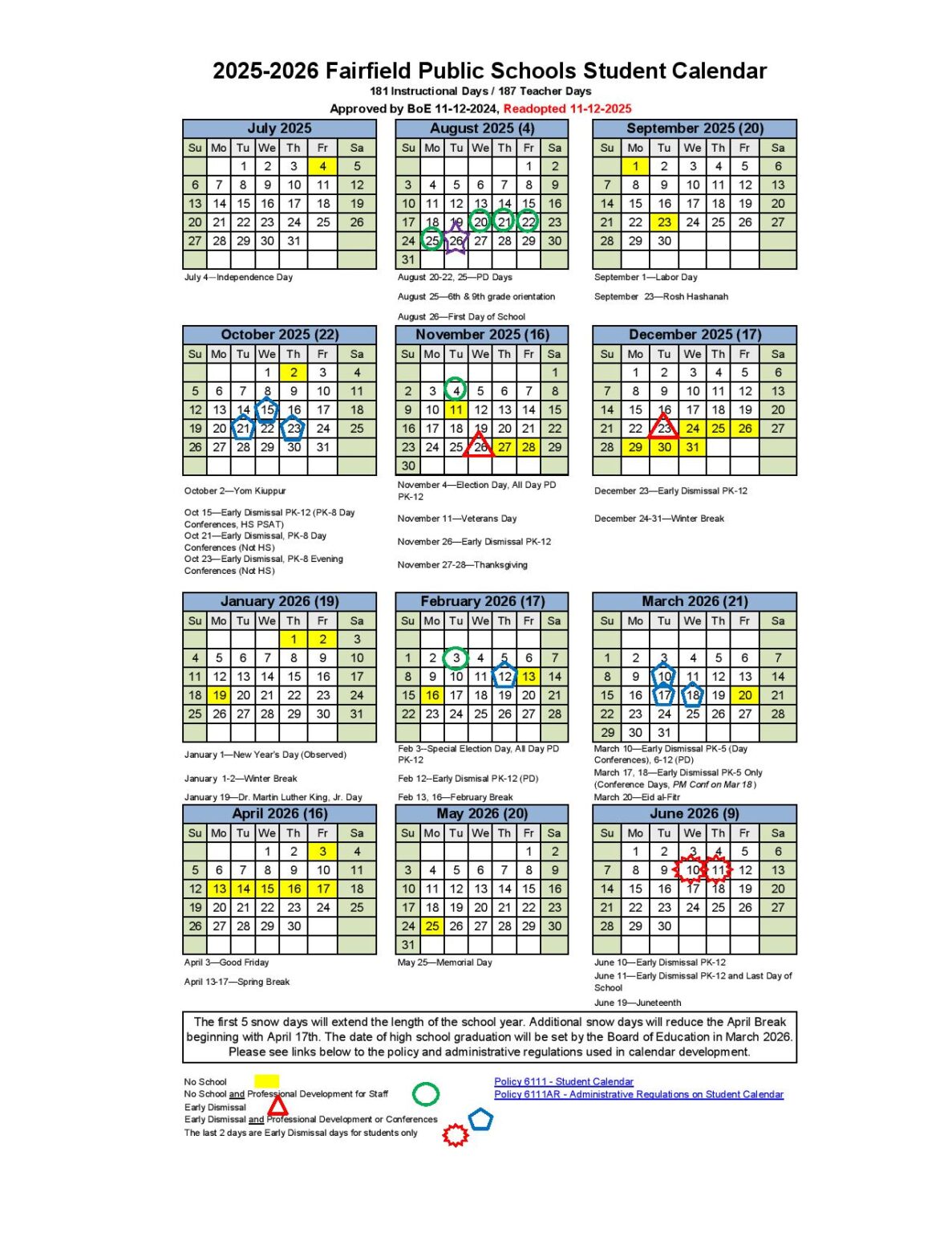 Fairfield Public Schools Calendar 2025 2026 Connecticut fairfield-public-schools-calendar-2025-2026-connecticut
