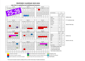 Lake Forest School District 67 Calendar 2025 2026 in PDF