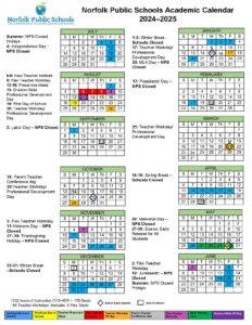 Norfolk Public Schools Calendar 2025 2026 Holidays PDF School