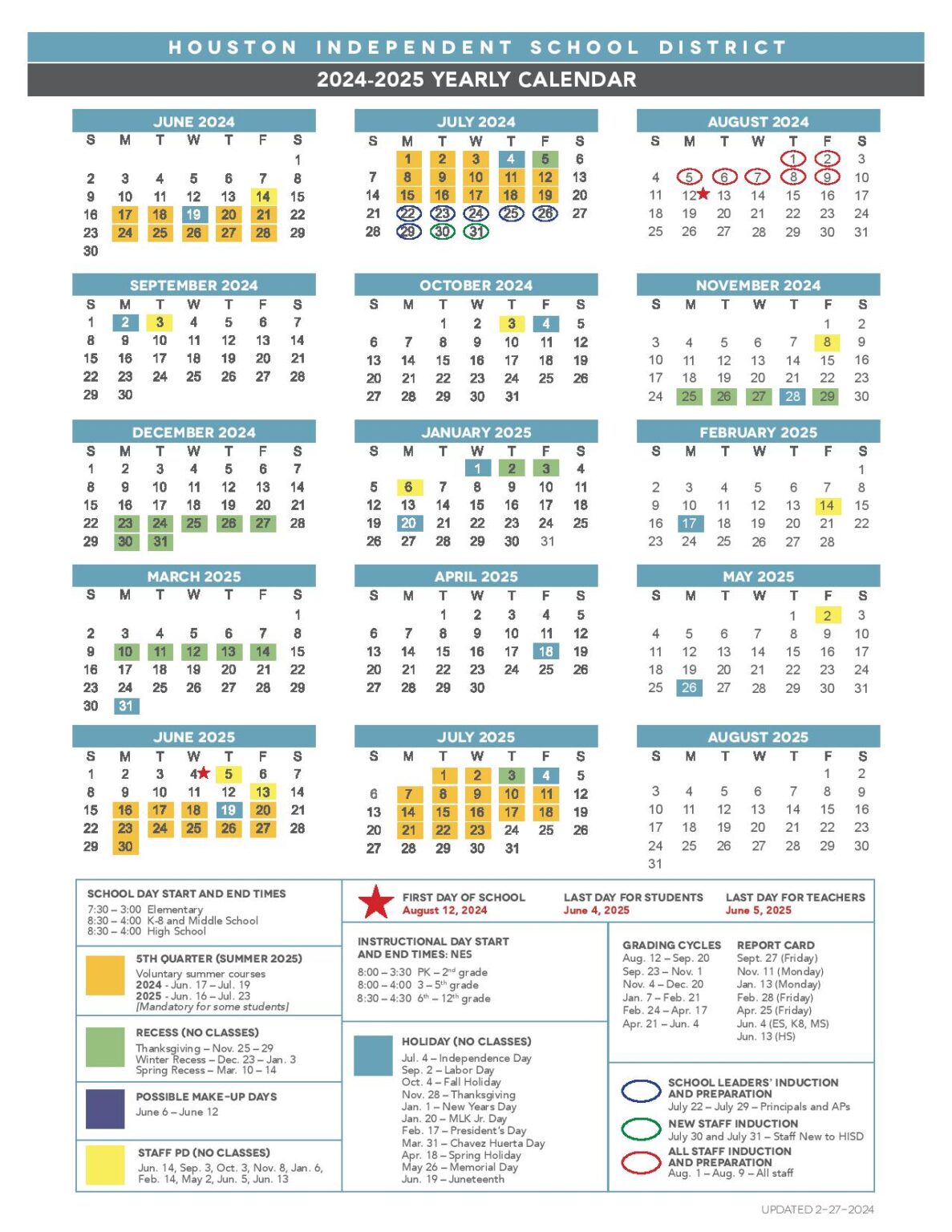 2025 – 2025 Lewisville Independent School Calendar