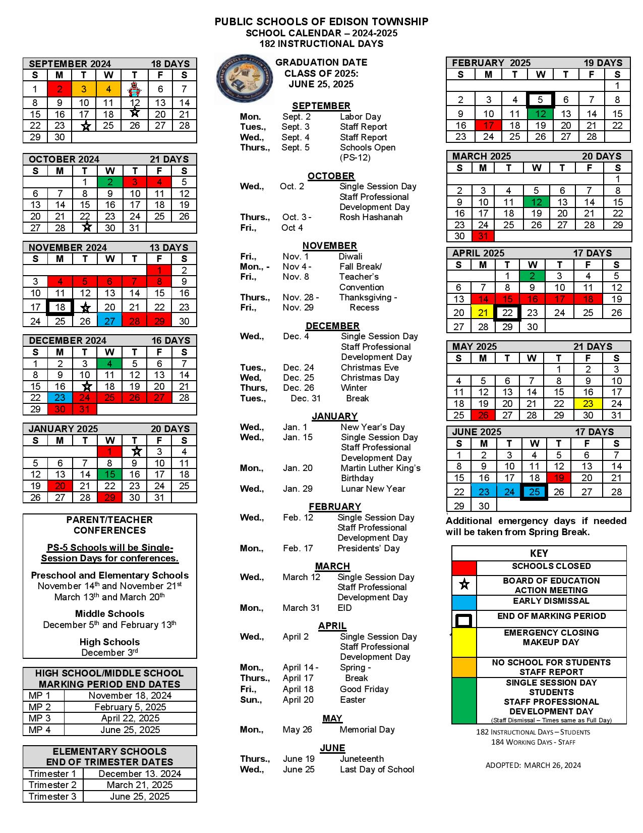 Edison Township Public Schools Calendar 2025 In PDF School Calendar Info Edison Township Public Schools Calendar 2025 In PDF School Calendar Info
