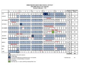 Sweetwater Union High School District Calendar 2025 2026 in PDF