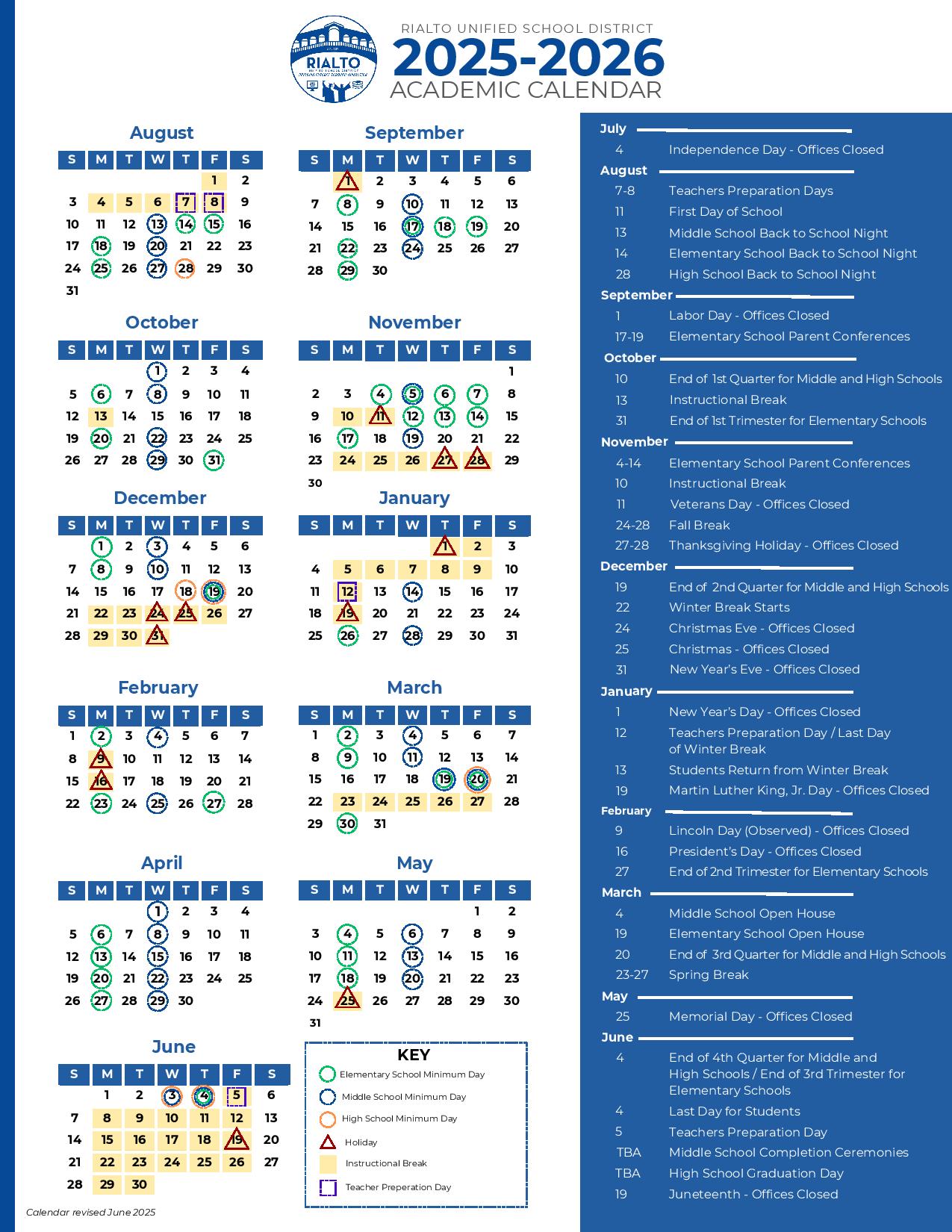 Rialto Unified School District Calendar 2025 2026 In PDF rialto-unified-school-district-calendar-2025-2026-in-pdf